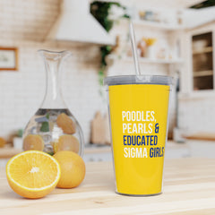 Poodles Pearls & Educated Sigma Girls 20oz Tumbler - Multi