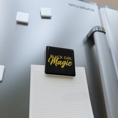 Black Girl Magic Square Porcelain Magnet