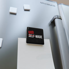 God Made Square Porcelain Magnet