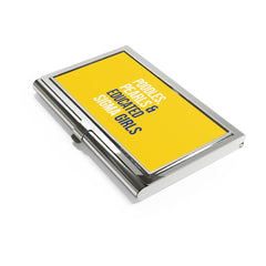 Poodles Pearls & Educated Sigma Girls Business Card Holder - Multi