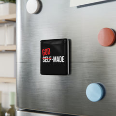 God Made Square Porcelain Magnet