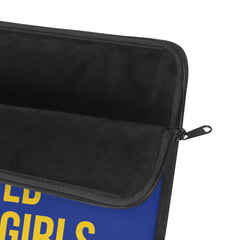 Poodles Pearls & Educated Sigma Girls Laptop Sleeve - Blue
