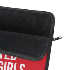 Pyramids Pearls & Educated Delta Girls Laptop Sleeve - Crimson