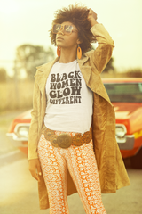 Black Women Glow Different T-Shirt