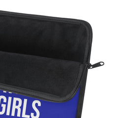 Doves Pearls & Educated Zeta Girls Laptop Sleeve - Blue
