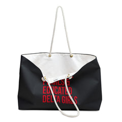 Pyramids, Pearls & Educated Delta Girls Weekender Bag