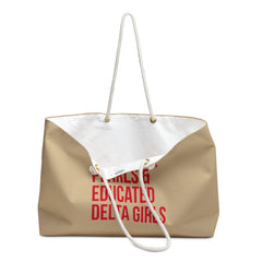 Pyramids, Pearls & Educated Delta Girls Weekender Bag