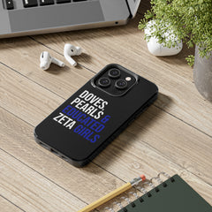Doves, Pearls & Educated Zeta Girls Tough Case For IPhone® - Black