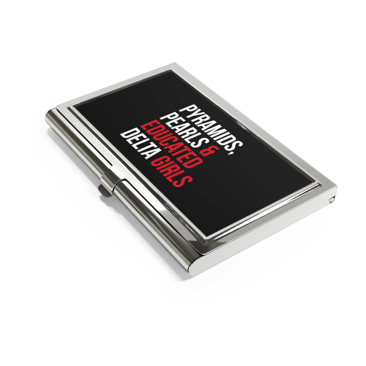 Pyramids Pearls & Educated Delta Girls Business Card Holder