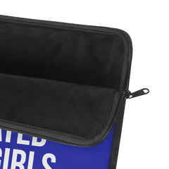 Doves Pearls & Educated Zeta Girls Laptop Sleeve - Blue