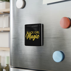 Black Girl Magic Square Porcelain Magnet