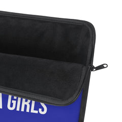 Doves Pearls & Educated Zeta Girls Laptop Sleeve - Blue