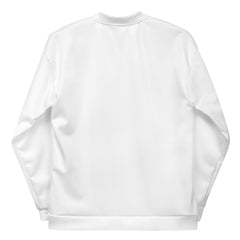 Pyramids Pearls & Educated Delta Girls Bomber Jacket - White & Crimson