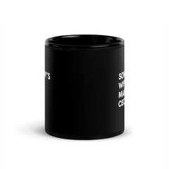 Somebody's Wife Mama CEO Black Glossy Mug