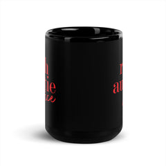 Rich Auntie Juice Black Glossy Mug - Red
