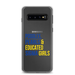 Poodles, Pearls & Educated Sigma Girls Clear Case for Samsung®