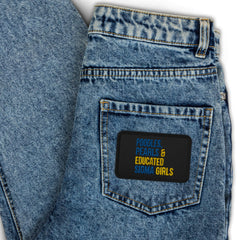 Poodles Pearls & Educated Sigma Girls Embroidered Patch - Black