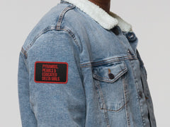 Pyramids Pearls & Educated Delta Girls Embroidered Patch - Crimson & Black