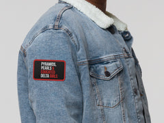 Pyramids Pearls & Educated Delta Girls Embroidered Patch - Crimson