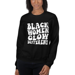 Black Women Glow Different Sweatshirt