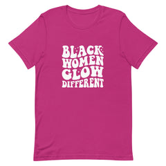 Black Women Glow Different T-Shirt