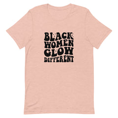 Black Women Glow Different T-Shirt