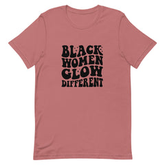Black Women Glow Different T-Shirt