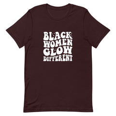 Black Women Glow Different T-Shirt