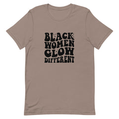 Black Women Glow Different T-Shirt