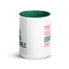 Pinkies Pearls & Educated Pretty Girls Accent Color Mug