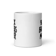 Black Fathers Matter White Glossy Mug